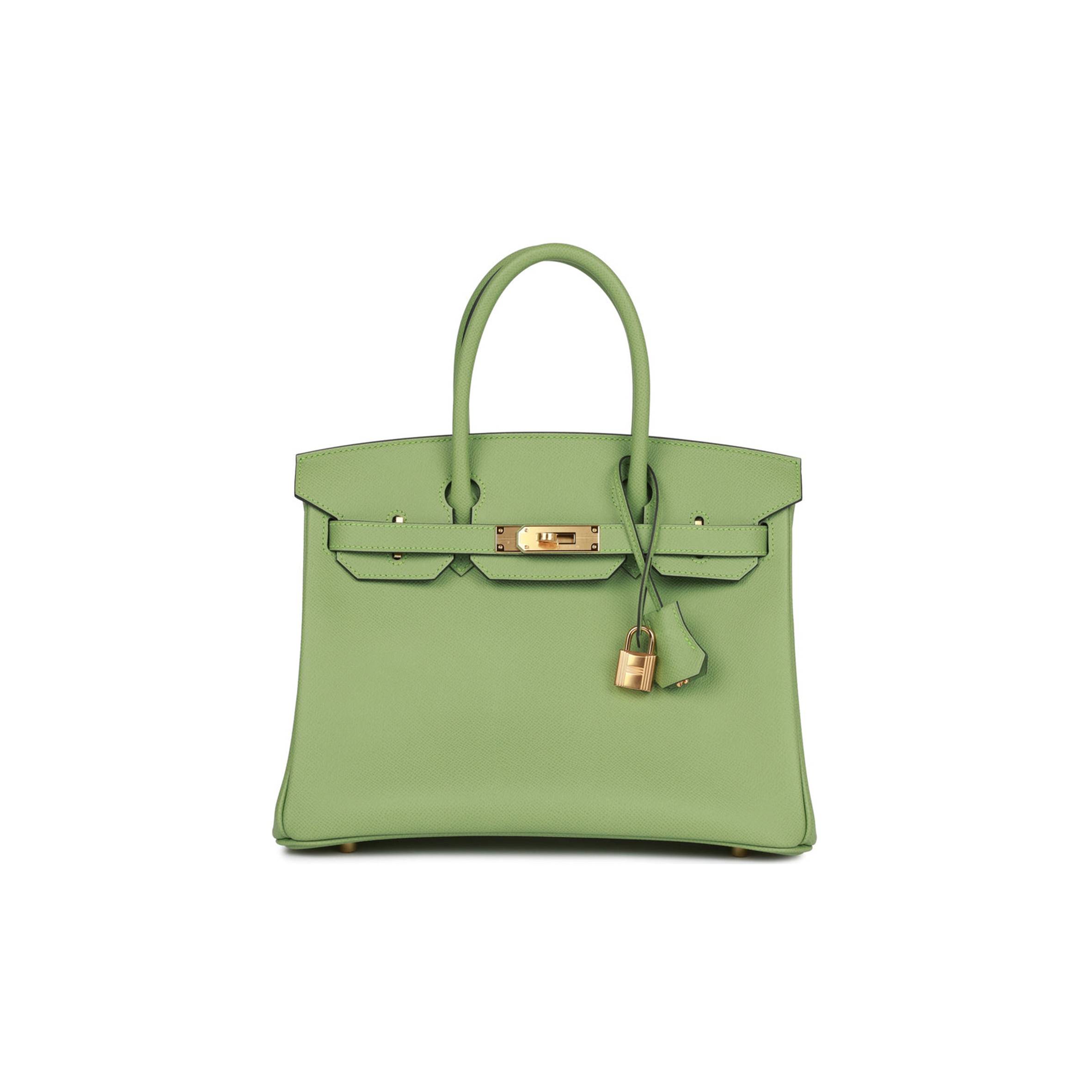 H**me5 BIRKIN 30 VERT CRIQUET EPSOM GOLD HARDWARE (30cm) Master Quality